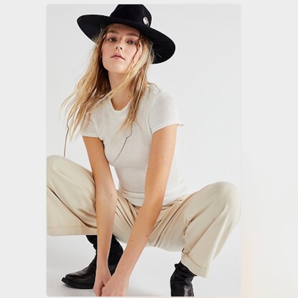 FREE PEOPLE  "your fave baby tee"